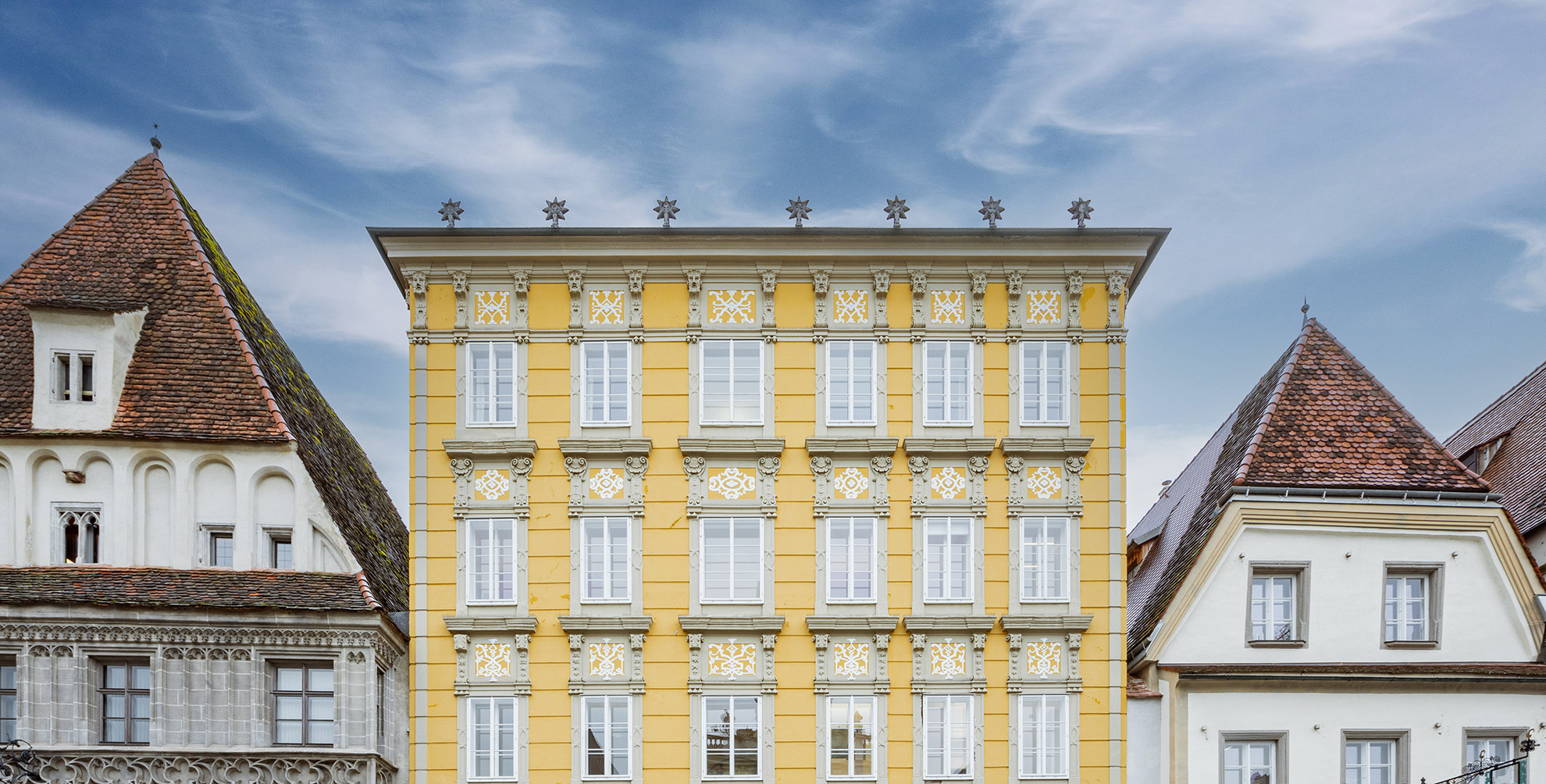 Das Siebensternehaus am Hauptplatz in Steyr.